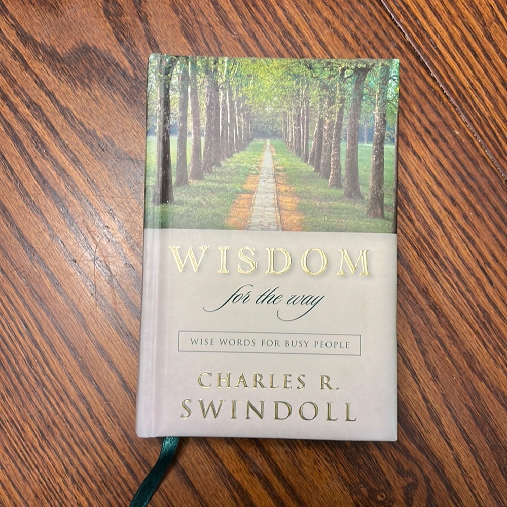 Wisdom For The Way Charles Swindoll Hardback Religious Devotional Book